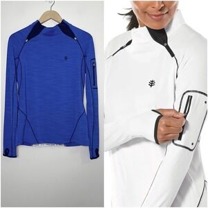 Coolibar Women's Geneva Quick-Zip Rash Guard UPF 50+